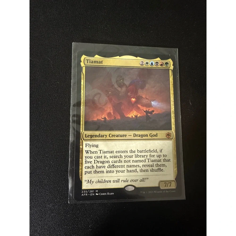 Magic The Gathering Tiamat Standard‎ Gold EX Adventures Forgotten Realms 235/281